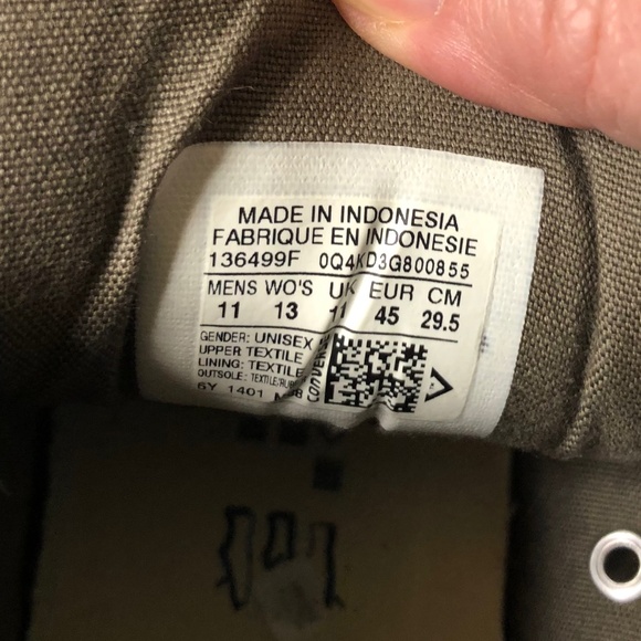 Gray and Green Converse All Stars - Picture 8 of 8